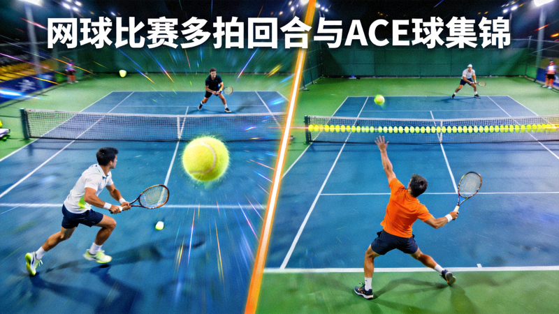 网球比赛中多拍回合与ACE球集锦
